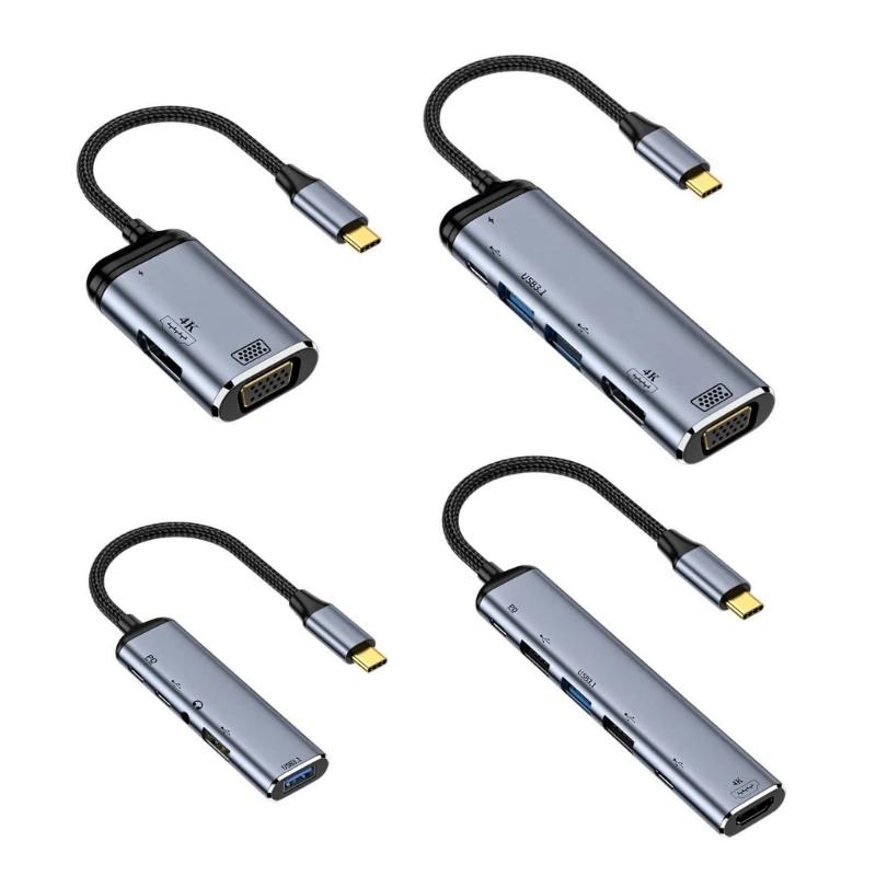 Type-C ŷ ̼ USB 3.1 VGA-HDMI ȣȯ ǻ   Dropship